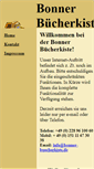 Mobile Screenshot of bonner-buecherkiste.de