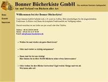 Tablet Screenshot of bonner-buecherkiste.de